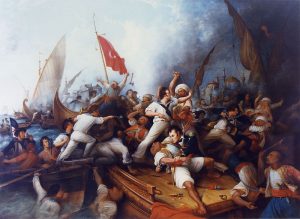 Marine Corps Hymn By Painter: Dennis Malone Carter Public Domain